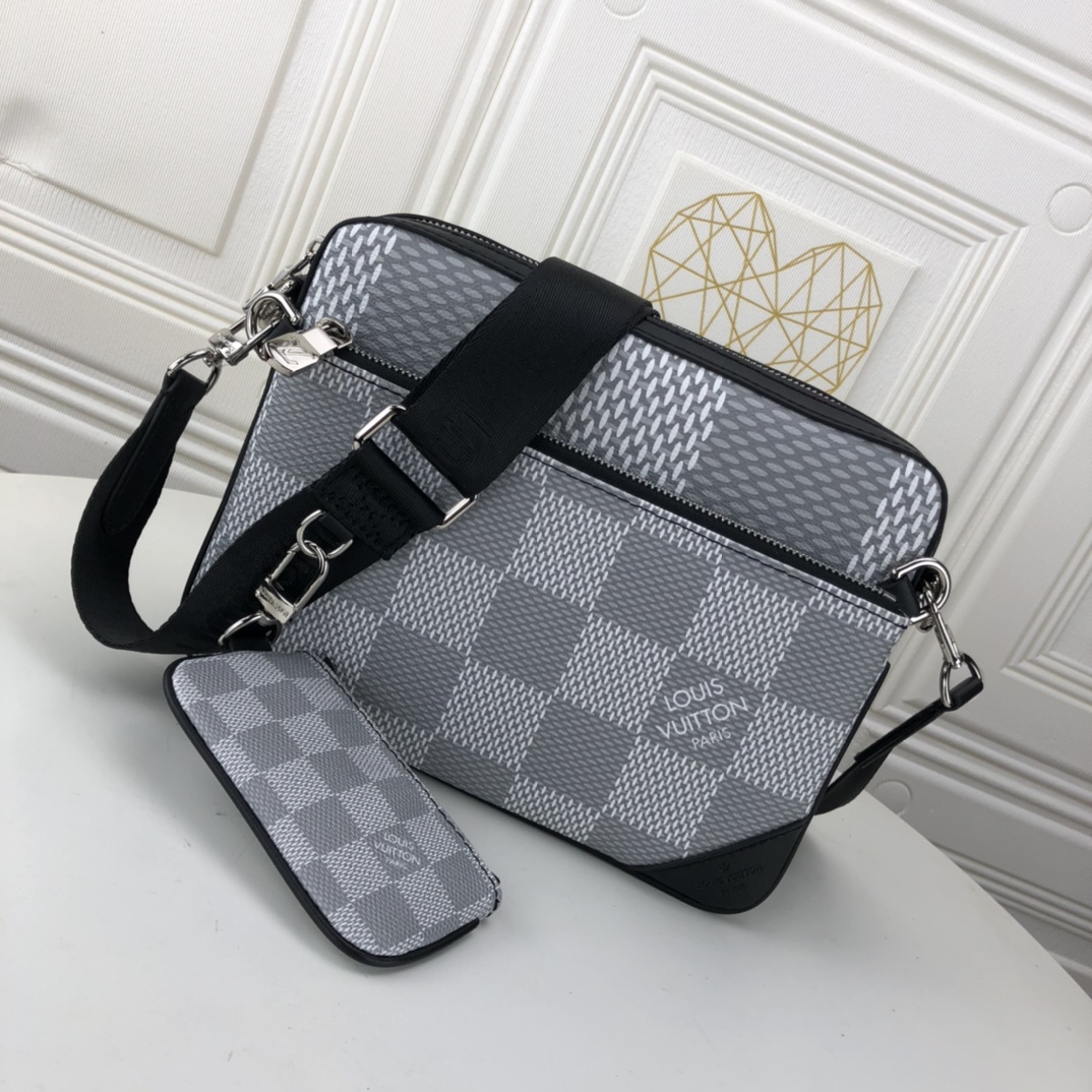 Replica Louis Vuitton Trio Messenger M69443 Black/Silver - Image 14