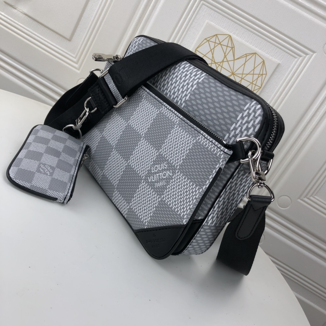 Replica Louis Vuitton Trio Messenger M69443 Black/Silver - Image 13