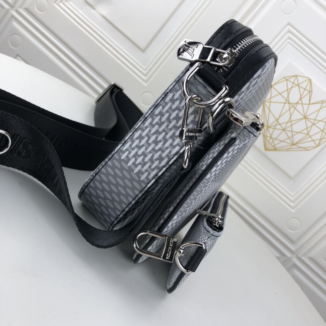 Replica Louis Vuitton Trio Messenger M69443 Black/Silver - Image 12