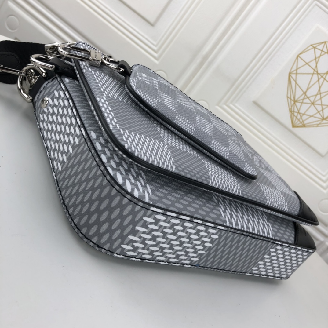 Replica Louis Vuitton Trio Messenger M69443 Black/Silver - Image 10