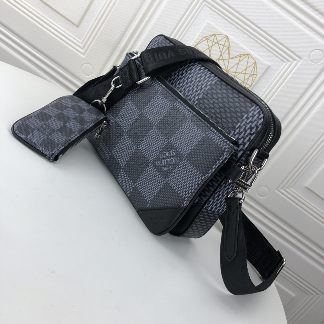Replica Louis Vuitton Trio Messenger M69443 Black/Silver - Image 8