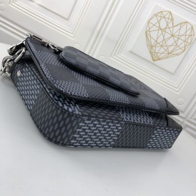 Alternative view of Replica Louis Vuitton Trio Messenger M69443 Black/Silver