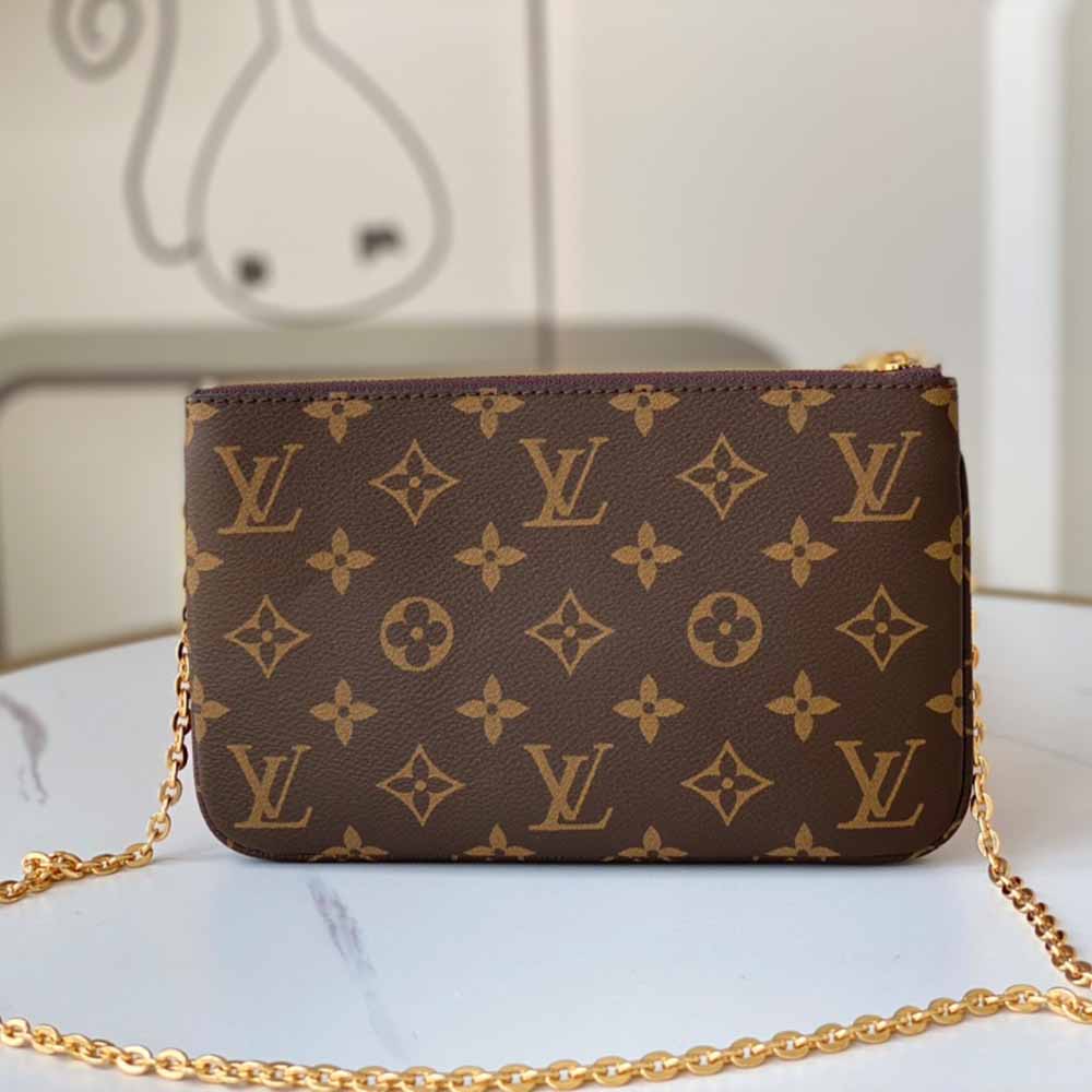 Replica Louis Vuitton Double Zip Pochette N60254 - Image 11