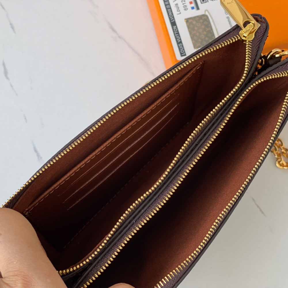 Replica Louis Vuitton Double Zip Pochette N60254 - Image 12