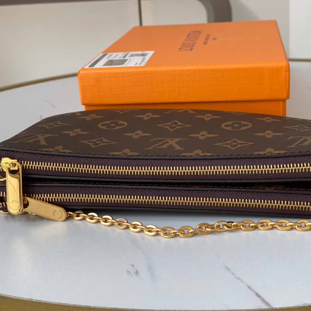 Replica Louis Vuitton Double Zip Pochette N60254 - Image 13