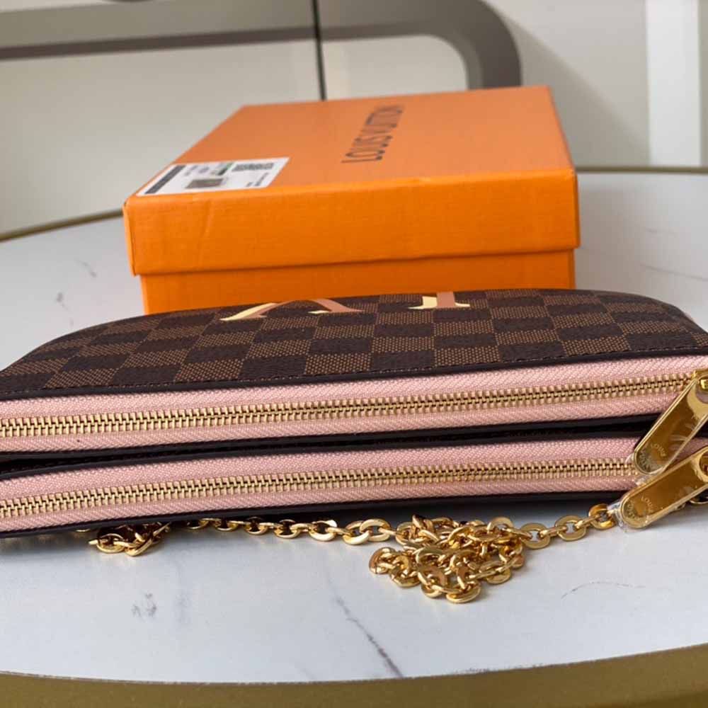 Replica Louis Vuitton Double Zip Pochette N60254 - Image 8