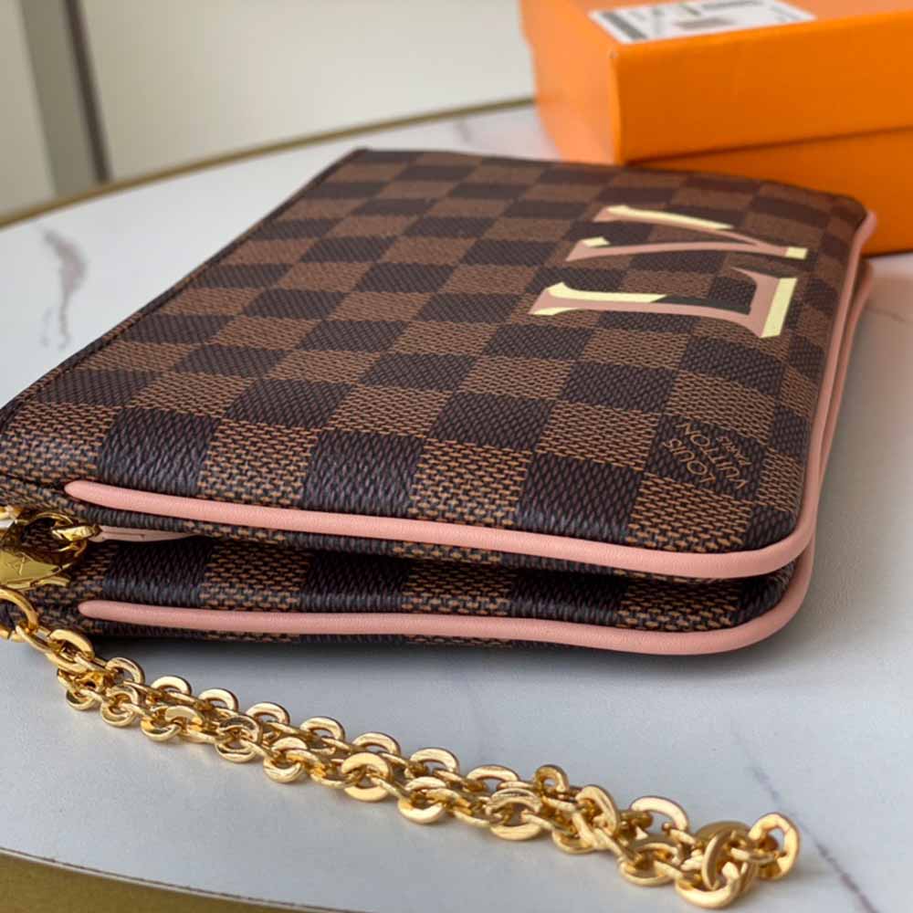 Replica Louis Vuitton Double Zip Pochette N60254 - Image 6