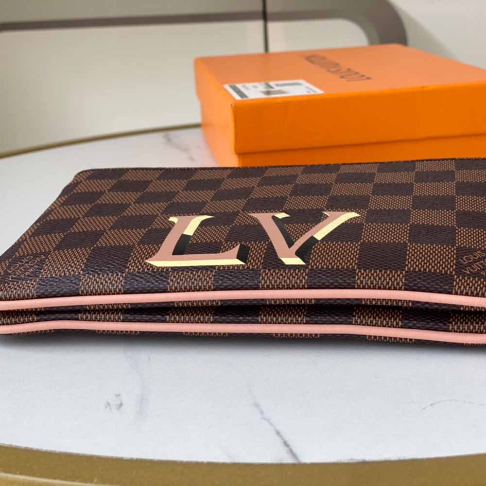 Replica Louis Vuitton Double Zip Pochette N60254 - Image 5