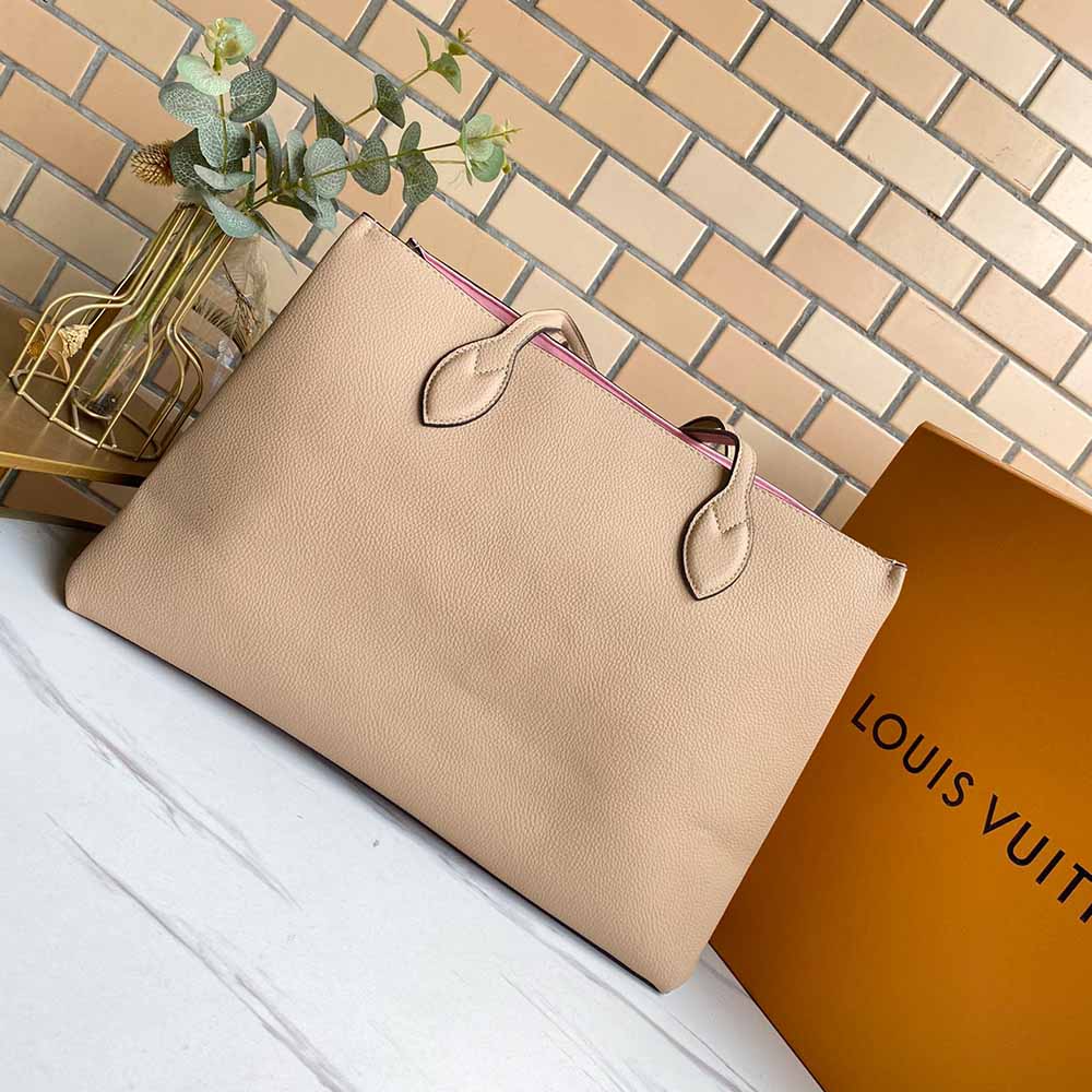 Replica Louis Vuitton Lockme Shopper M57346 Beige/Black/Green - Image 15