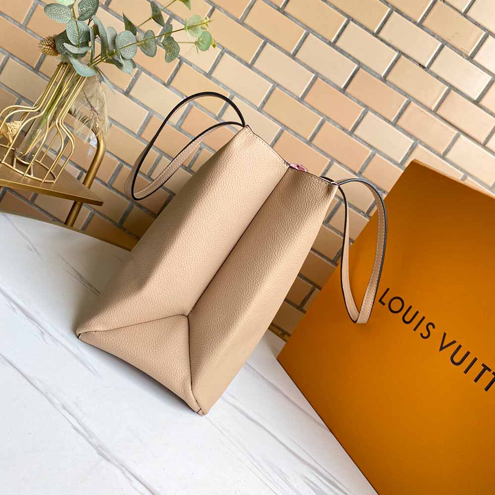 Replica Louis Vuitton Lockme Shopper M57346 Beige/Black/Green - Image 16