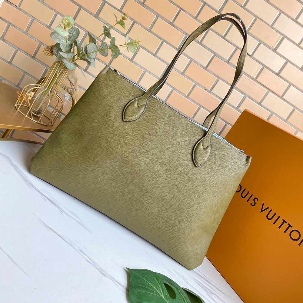 Replica Louis Vuitton Lockme Shopper M57346 Beige/Black/Green - Image 20