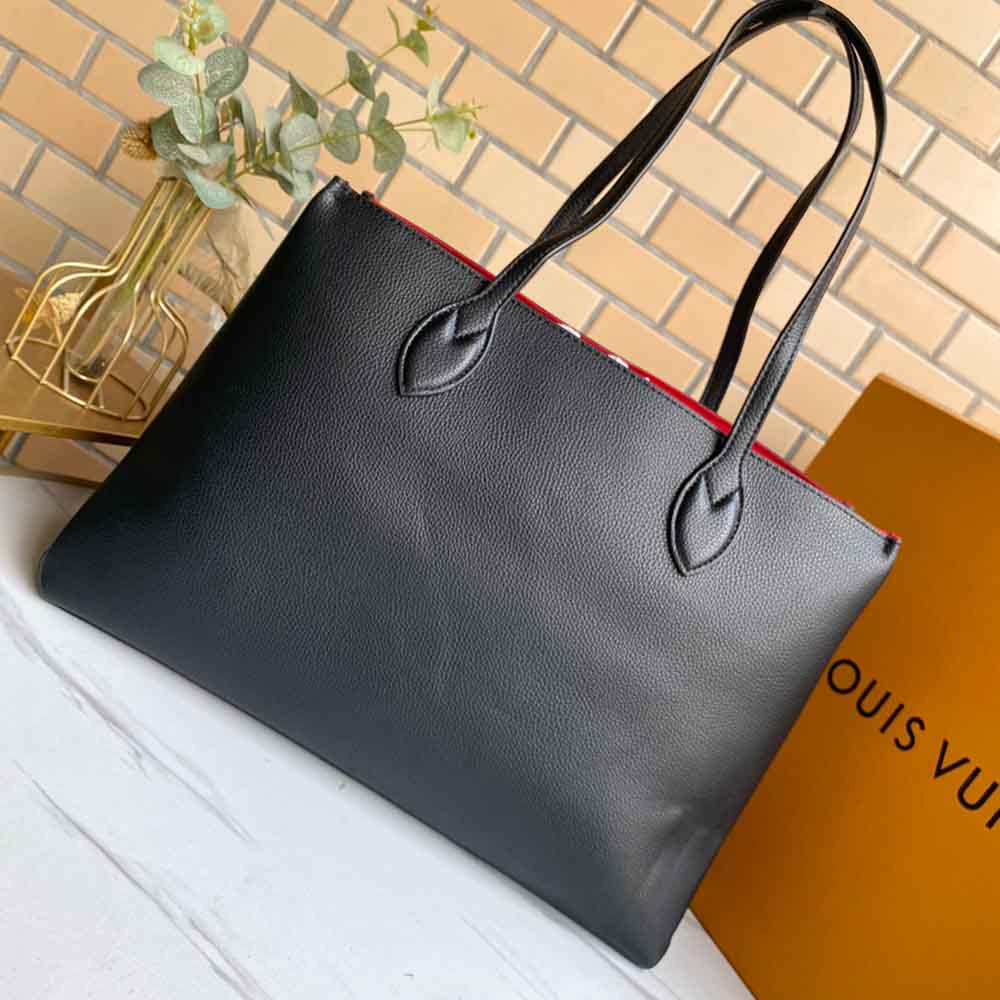 Replica Louis Vuitton Lockme Shopper M57346 Beige/Black/Green - Image 7