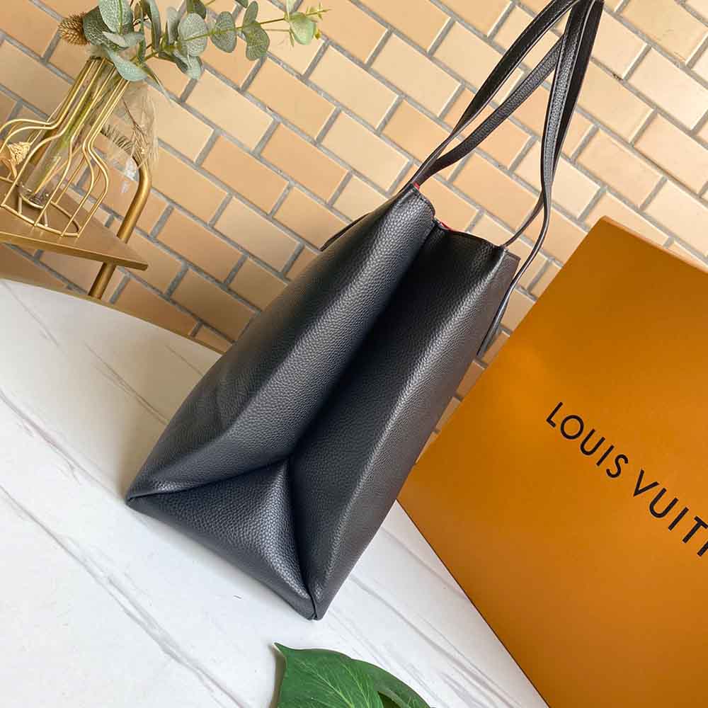 Replica Louis Vuitton Lockme Shopper M57346 Beige/Black/Green - Image 8