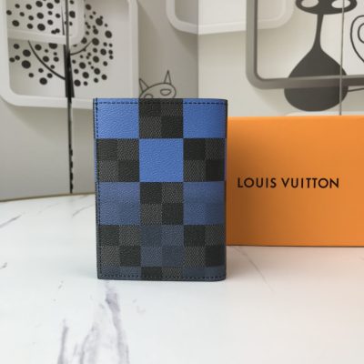 Alternative view of Replica Louis Vuitton Passport Cover N60410 White/Blue/Orange