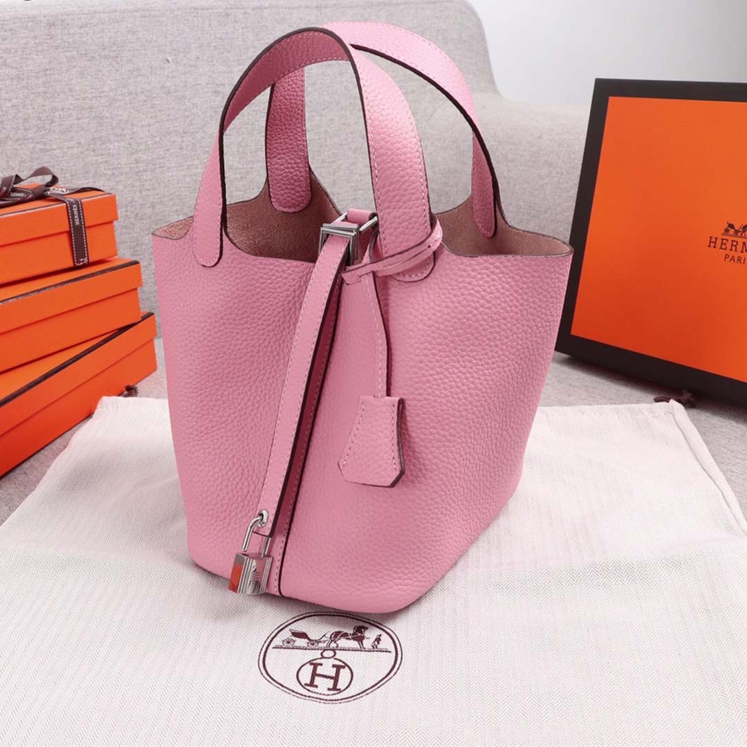 Replica Hermes Aaa-Picotin Lock 22Cm&18Cm Bag Blue/Orange/Pink - Image 19