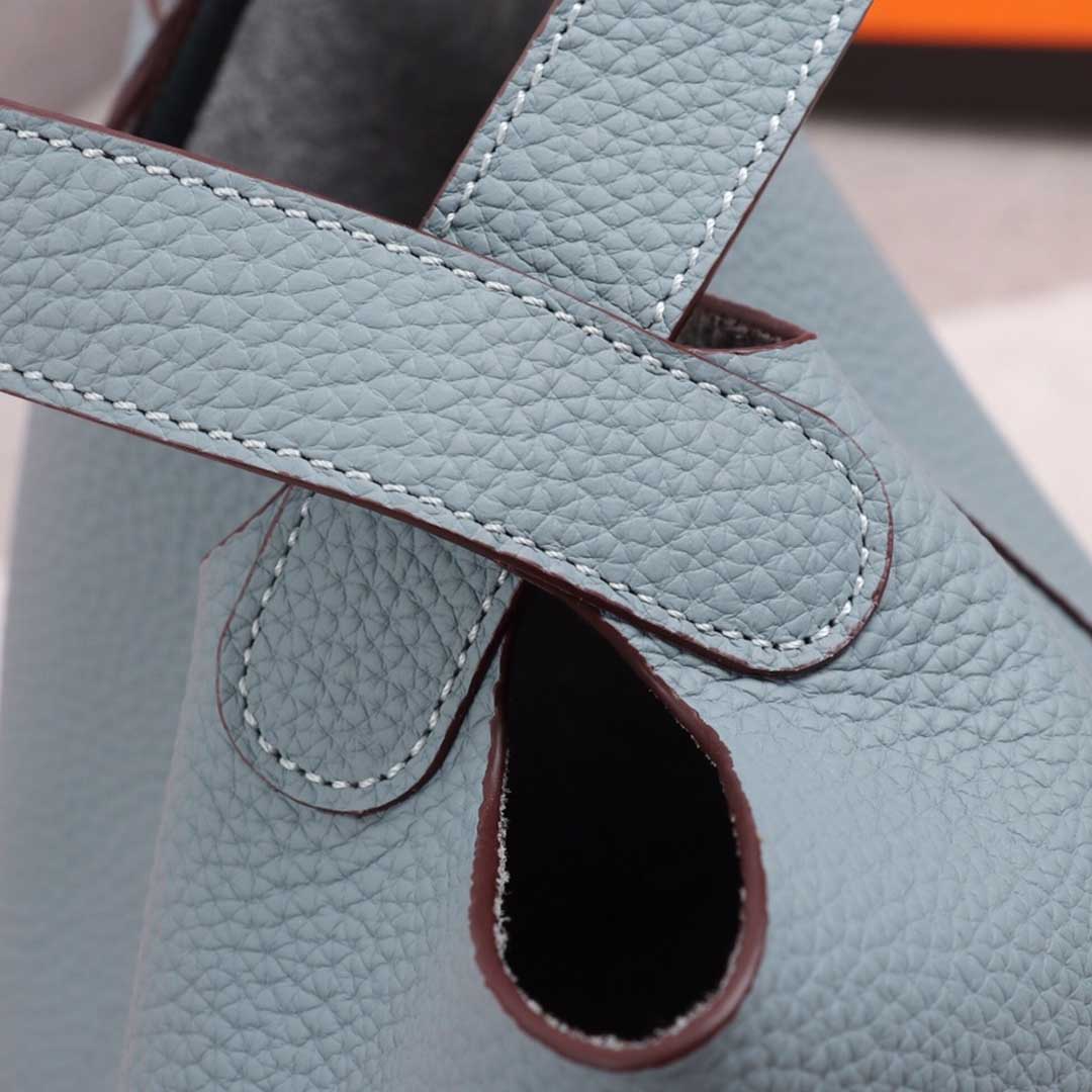 Replica Hermes Aaa-Picotin Lock 22Cm&18Cm Bag Blue/Orange/Pink - Image 5