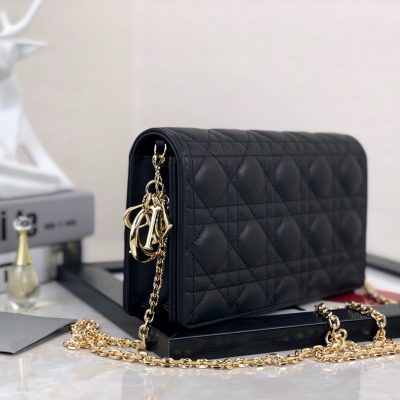 Alternative view of Replica Dior Lady Pouch Black/Pink