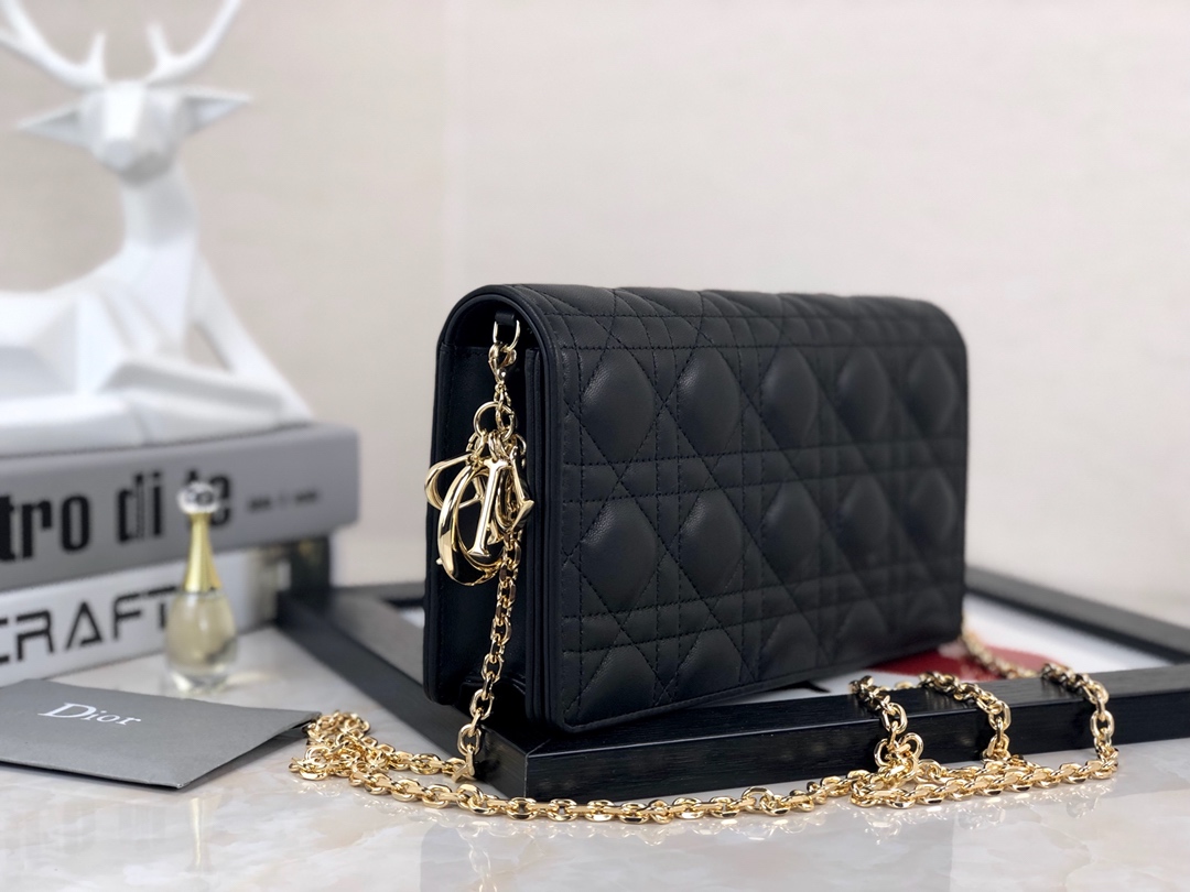 Replica Dior Lady Pouch Black/Pink - Image 2