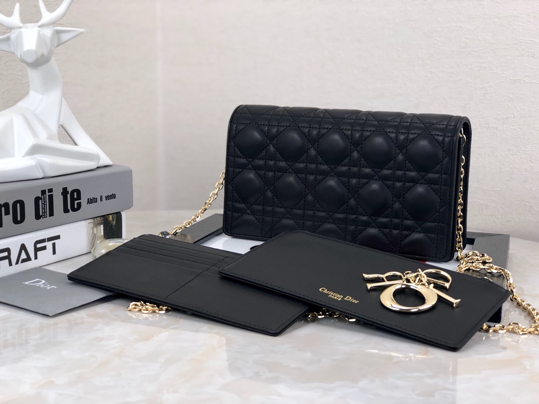 Replica Dior Lady Pouch Black/Pink - Image 4