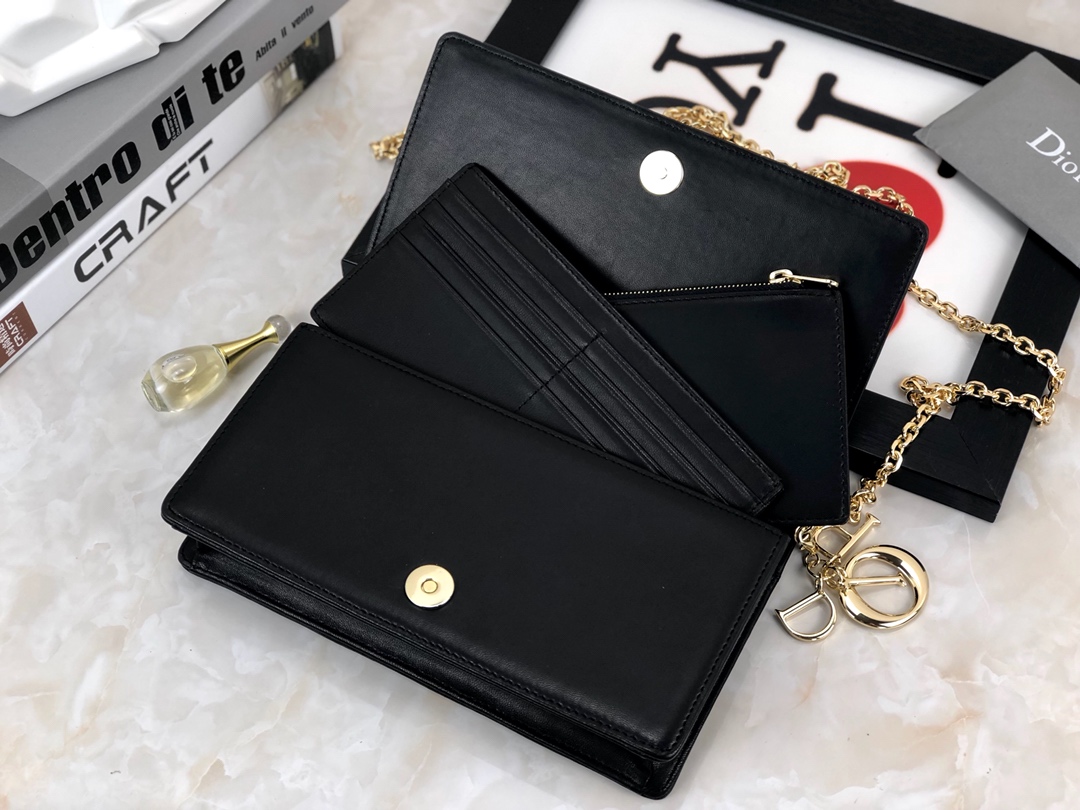 Replica Dior Lady Pouch Black/Pink - Image 6