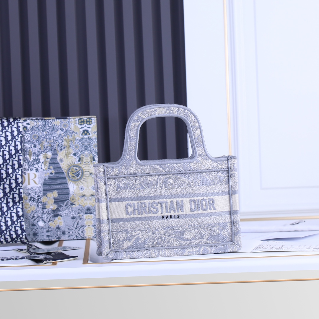 Replica Dior Toile De Jouy Mini Book Tote - Image 10