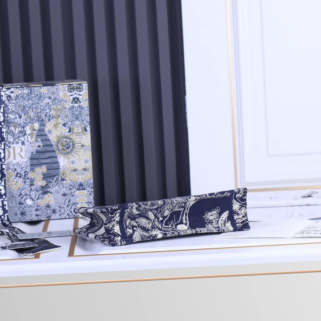 Replica Dior Toile De Jouy Mini Book Tote - Image 4