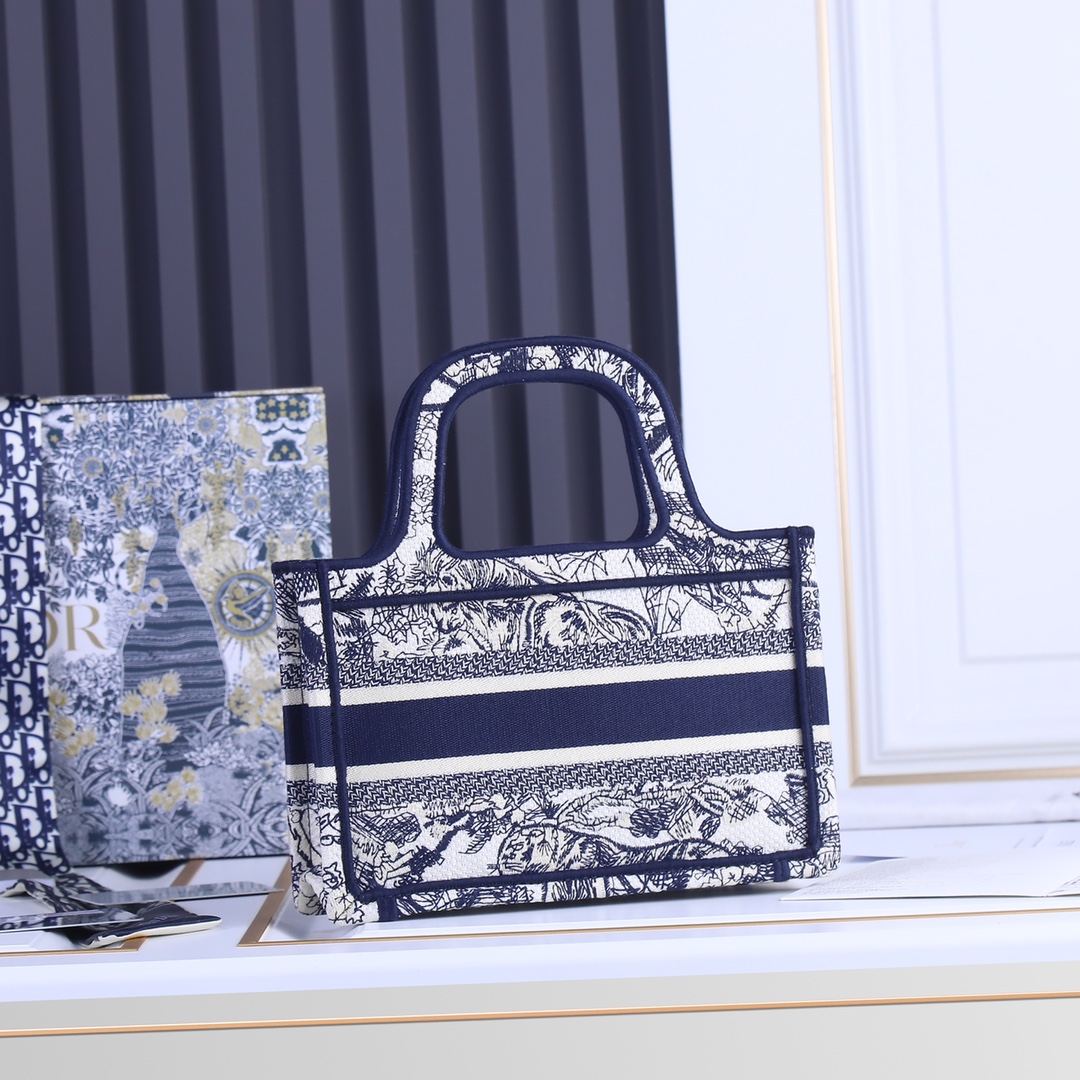 Replica Dior Toile De Jouy Mini Book Tote - Image 7