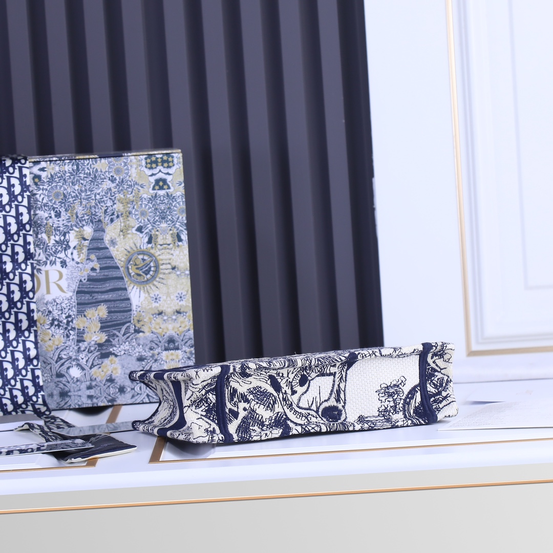 Replica Dior Toile De Jouy Mini Book Tote - Image 8