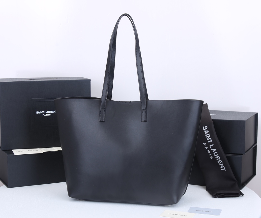 Replica Ysl Bold East/West Shopping Bag In Grained Leather - Image 2