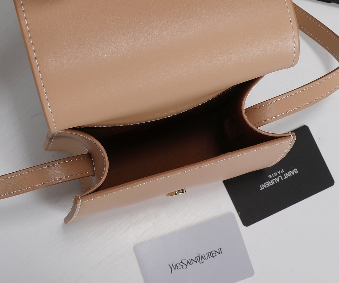 Replica Ysl Kaia North/South Satchel In Vegetable- Black/Beige - Image 10