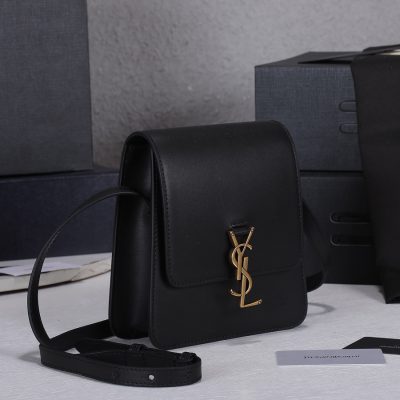 Alternative view of Replica Ysl Kaia North/South Satchel In Vegetable- Black/Beige