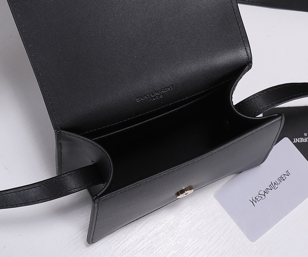 Replica Ysl Kaia North/South Satchel In Vegetable- Black/Beige - Image 5