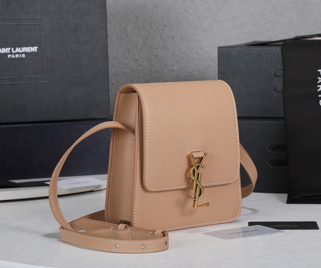 Replica Ysl Kaia North/South Satchel In Vegetable- Black/Beige - Image 7