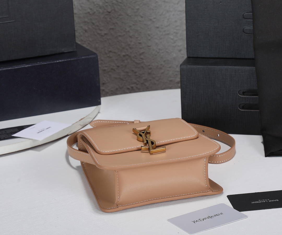 Replica Ysl Kaia North/South Satchel In Vegetable- Black/Beige - Image 9