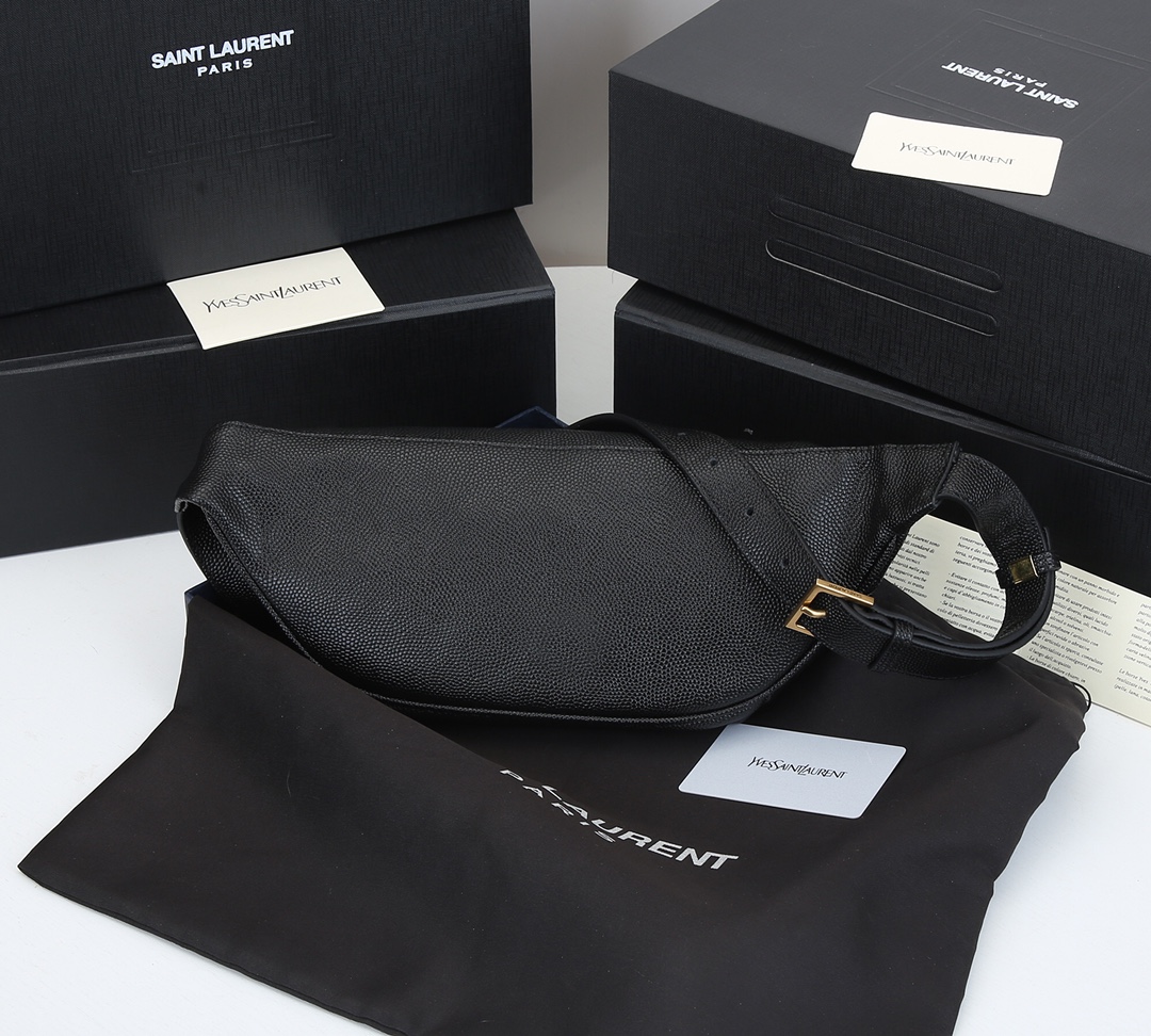 Replica Ysl Classic Monogram Belt Bag In Grain De Poudre Embossed Leather - Image 3