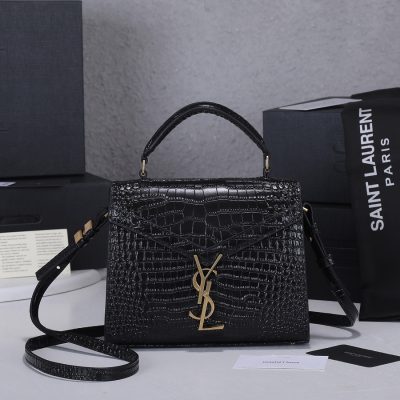 Replica Ysl Cassandra Crocodile Leather Mini Top Handle Bag