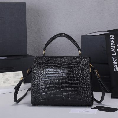 Alternative view of Replica Ysl Cassandra Crocodile Leather Mini Top Handle Bag