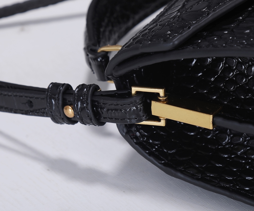 Replica Ysl Cassandra Crocodile Leather Mini Top Handle Bag - Image 6