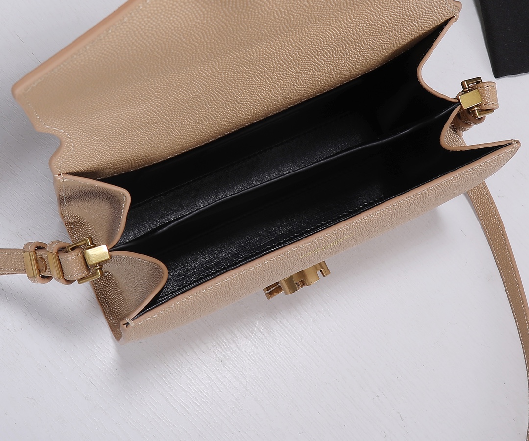 Replica Ysl Cassandra Grain De Poudre Leather Mini Top Handle Bag - Image 10
