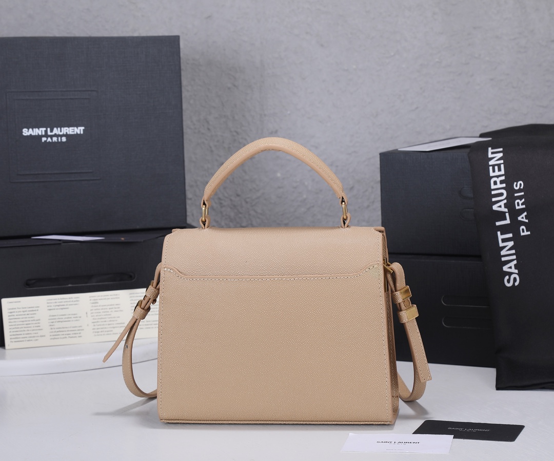 Replica Ysl Cassandra Grain De Poudre Leather Mini Top Handle Bag - Image 7