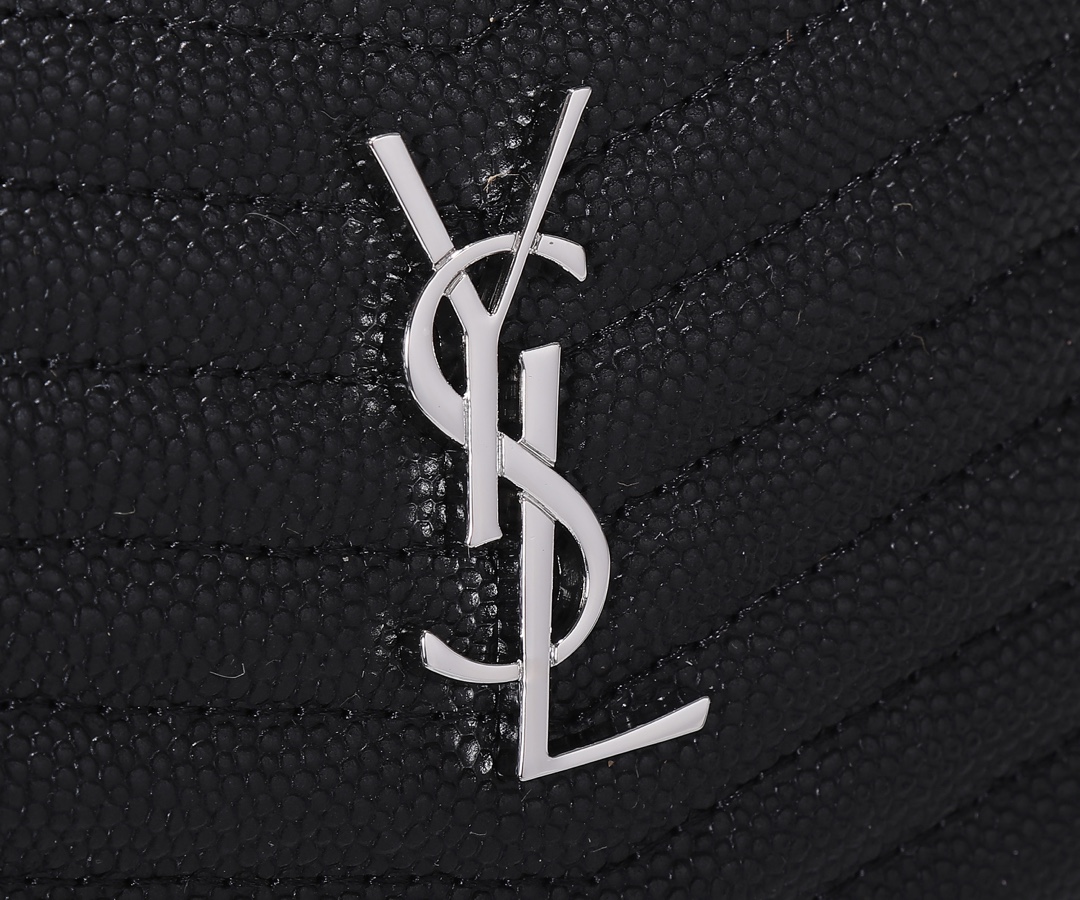 Replica Ysl Lou Mini Bag Black/Silver Hardware - Image 9