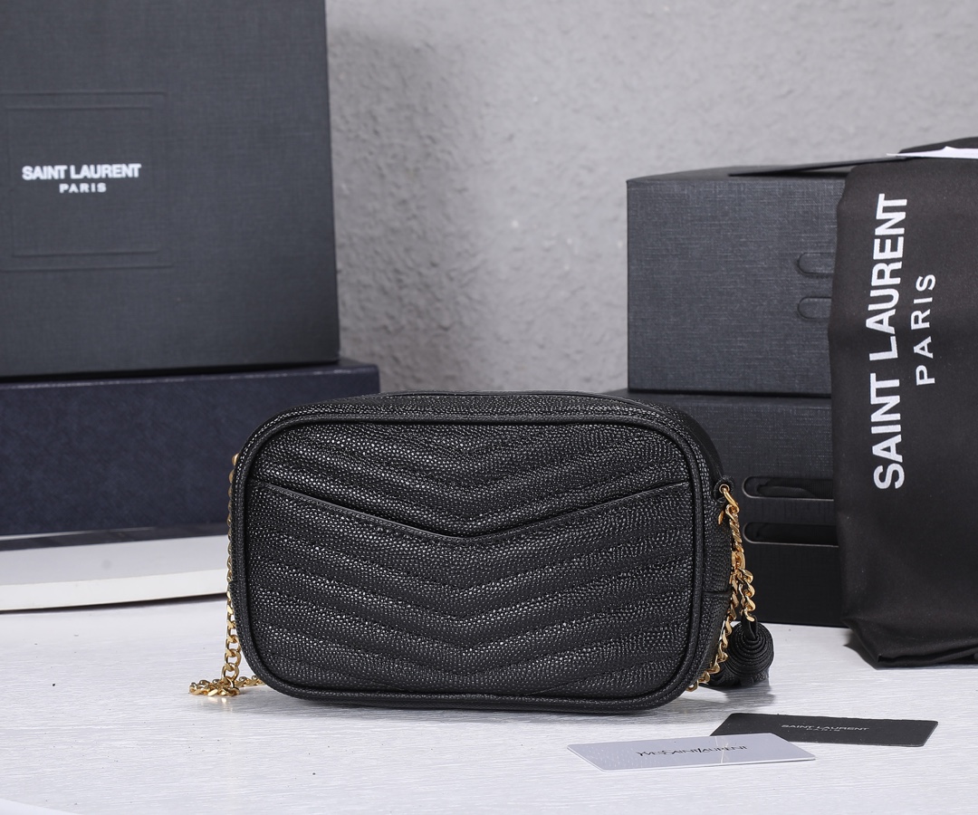 Replica Ysl Lou Mini Bag Gold Hardware - Image 2