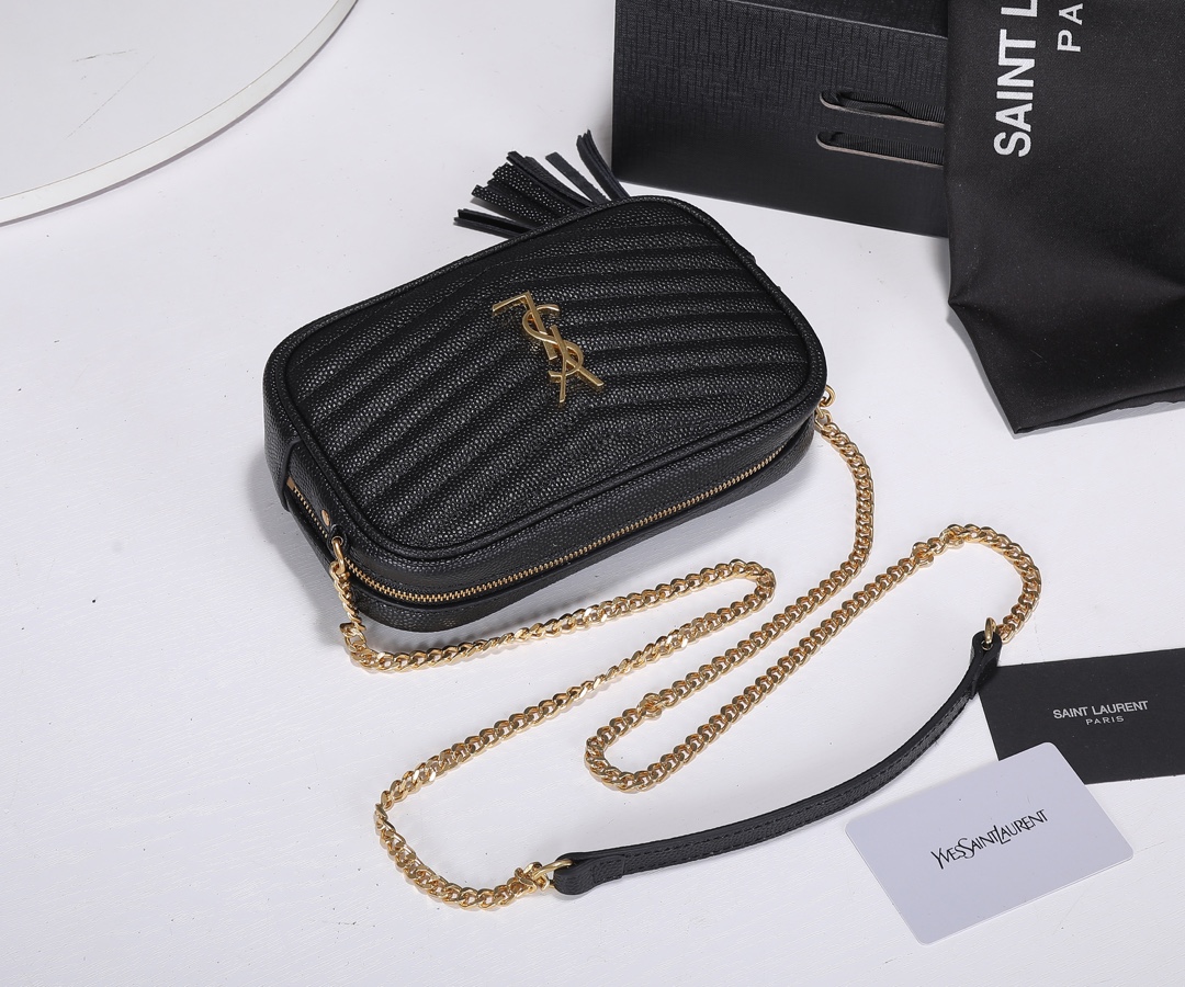 Replica Ysl Lou Mini Bag Gold Hardware - Image 3