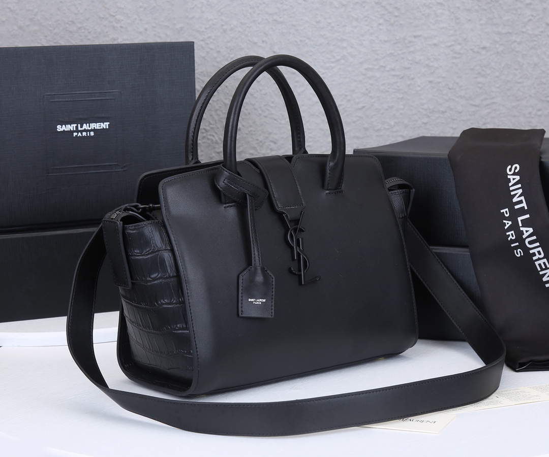 Replica Ysl Monogram Cabas Downtown Leather Bag - Image 2