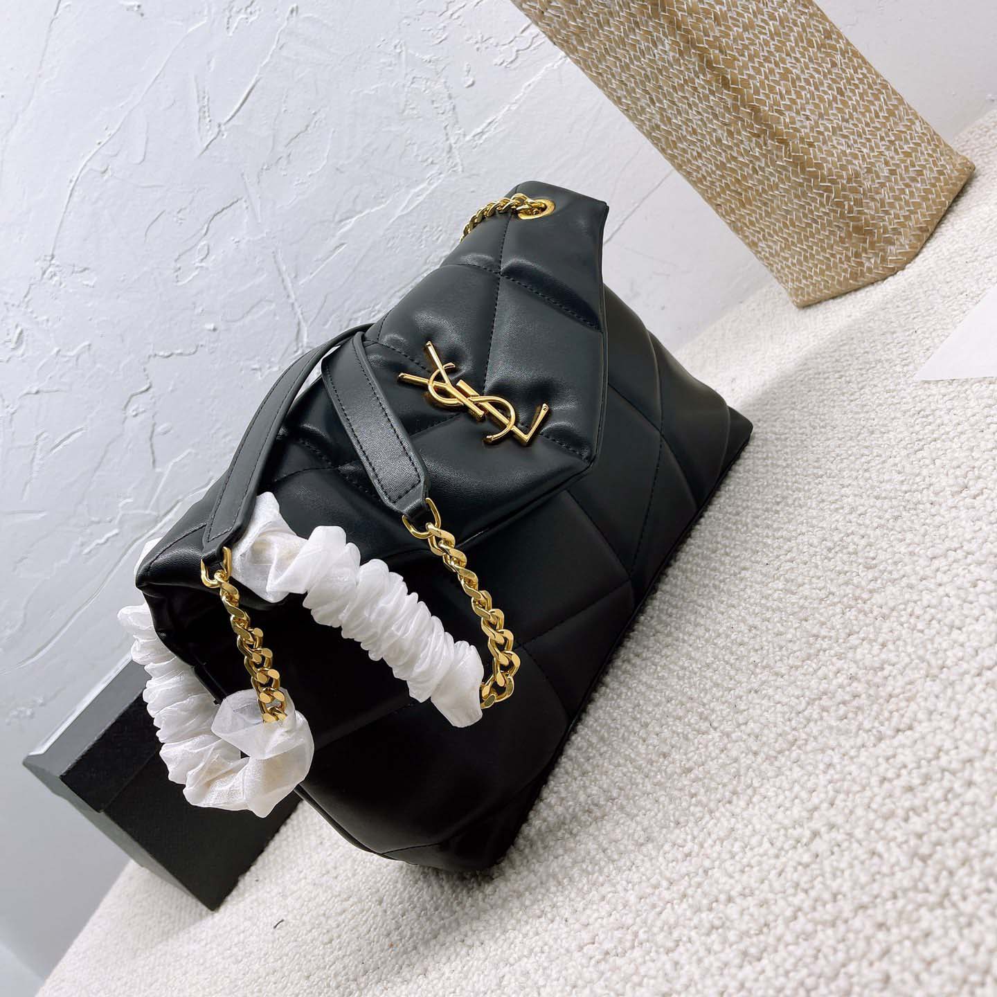 Replica Ysl Puffer Small Bag- Black/White - Image 2
