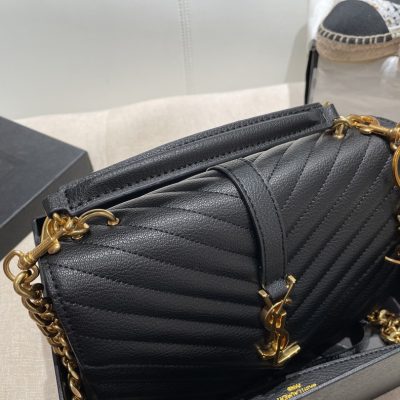 Alternative view of Replica Ysl Envelope Medium Bag In Mix Embossed Leather-Gold