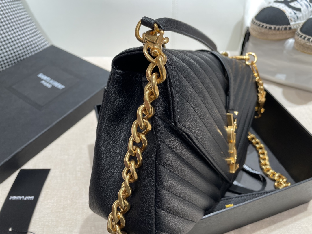 Replica Ysl Envelope Medium Bag In Mix Embossed Leather-Gold - Image 3