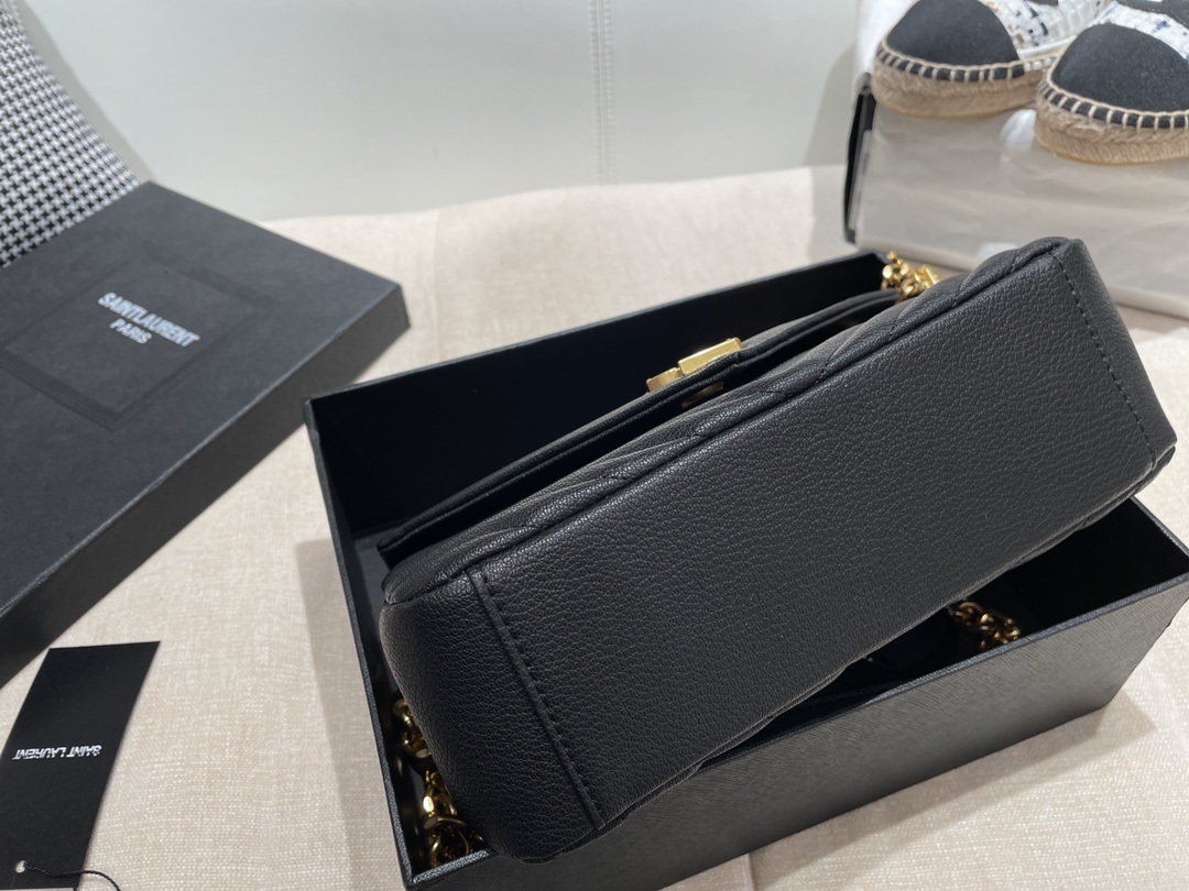 Replica Ysl Envelope Medium Bag In Mix Embossed Leather-Gold - Image 4