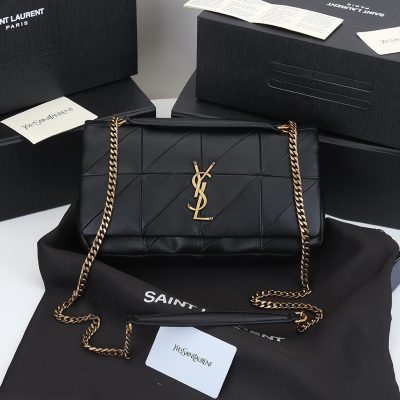 Replica Ysl Jamie Medium “Carre Rive Gauche” In Lambskin