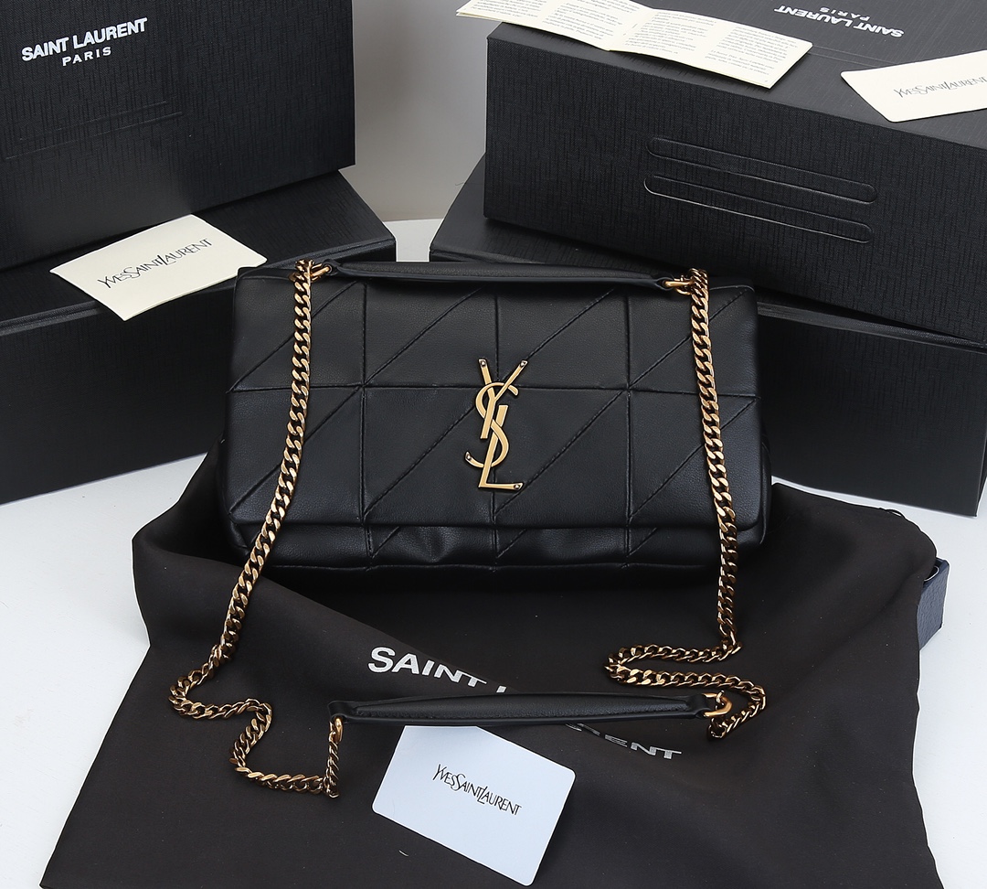 Replica Ysl Jamie Medium “Carre Rive Gauche” In Lambskin